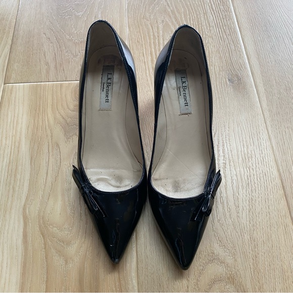 L.K.Bennett Black Pumps with side Bow - Picture 2 of 10
